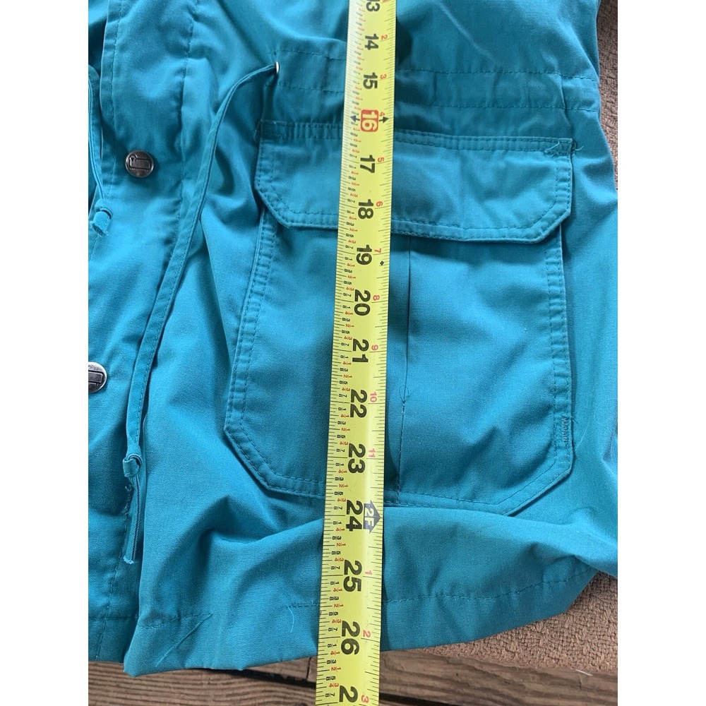 The Woolrich Women's Med Blue Vintage‎ Nylon Quilted Chore Coat 80s 90s Retro - Picture 5 of 6